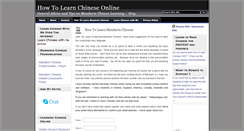 Desktop Screenshot of howtolearnchineseonline.com