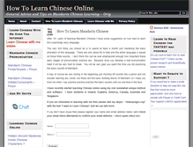 Tablet Screenshot of howtolearnchineseonline.com